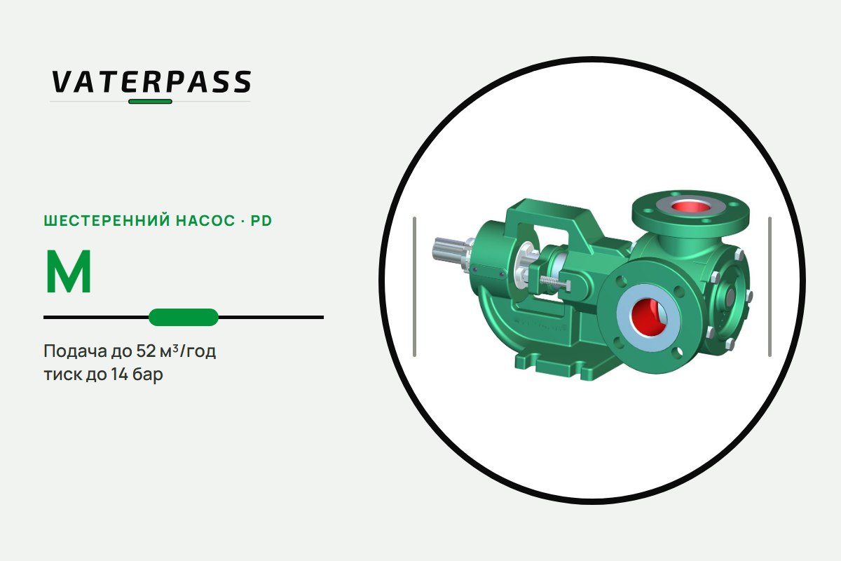 Vaterpass PD M: 52 м³/год, 14 бар