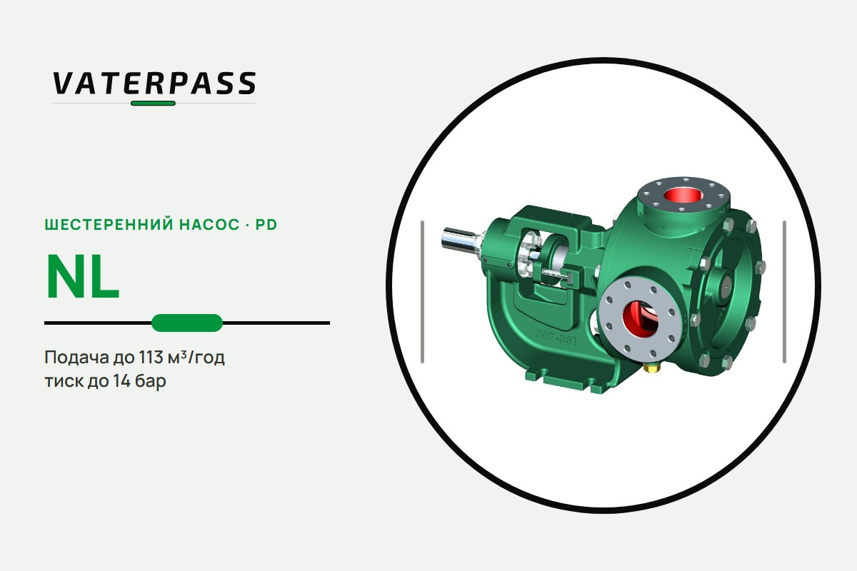 Vaterpass PD NL: 113 м³/год, 14 бар