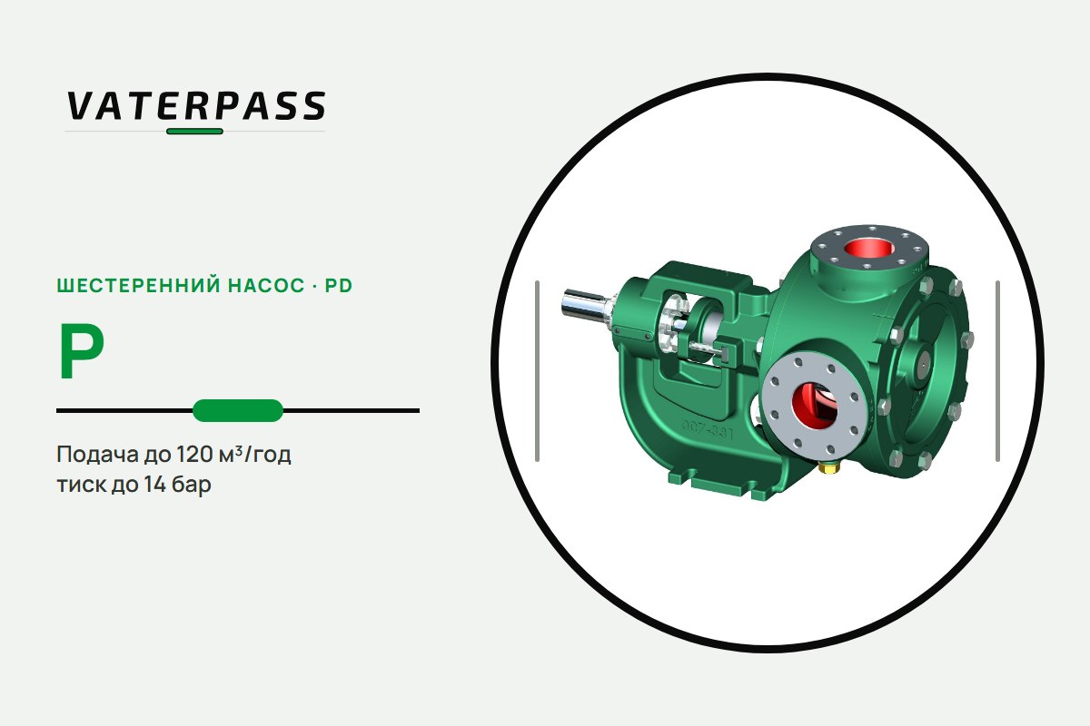 Vaterpass PD P: 120 м³/год, 14 бар
